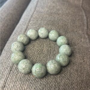Grade A Jadeite Beaded Bracelet - 19mm